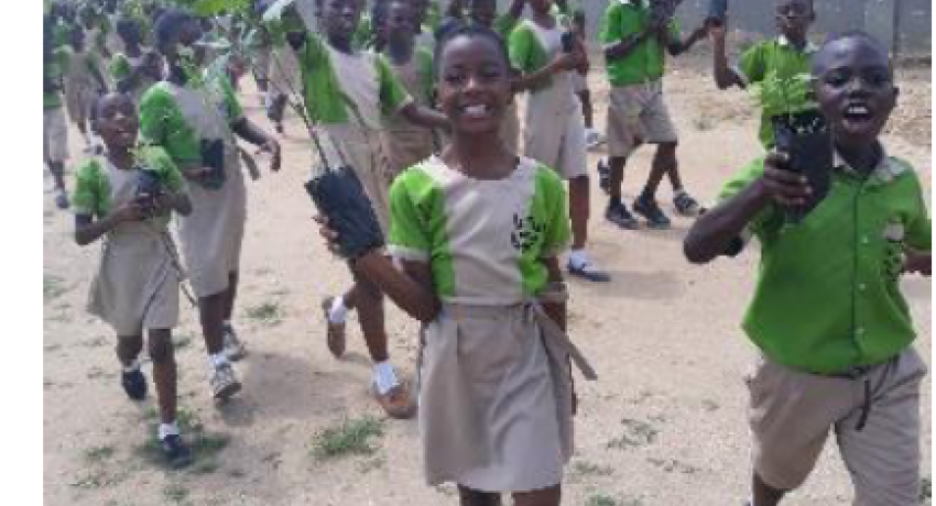 Tree planting at Our Good Mother School