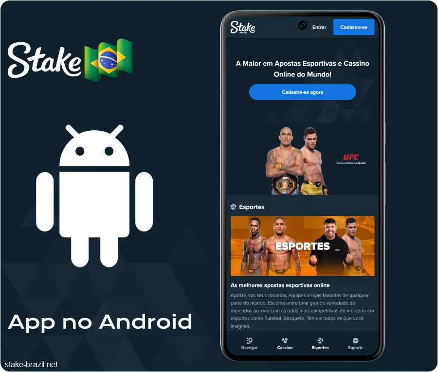 Baixe o aplicativo móvel Stake Brasil para Android