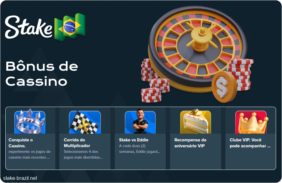 Promoções do Cassino Stake Brasil